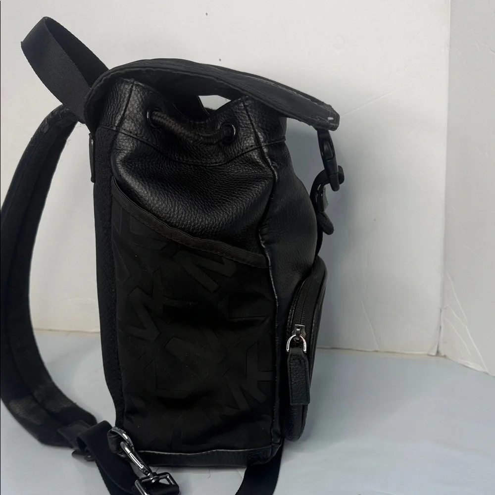 Michael Kors Black Textured Men's Backpack